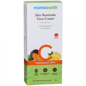 Mamaearth Skin Illuminate Face Cream with Vitamin C & Turmeric with Spf for Radiant Skin 80gm